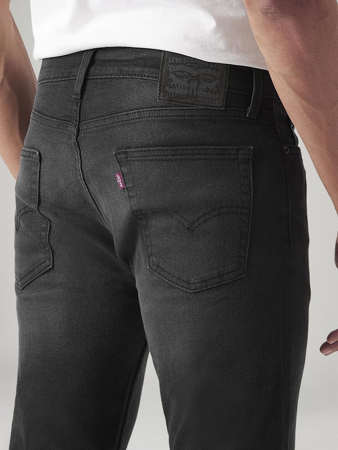 Image of LEVI'S Straight Fit Men Dark Grey Jeans