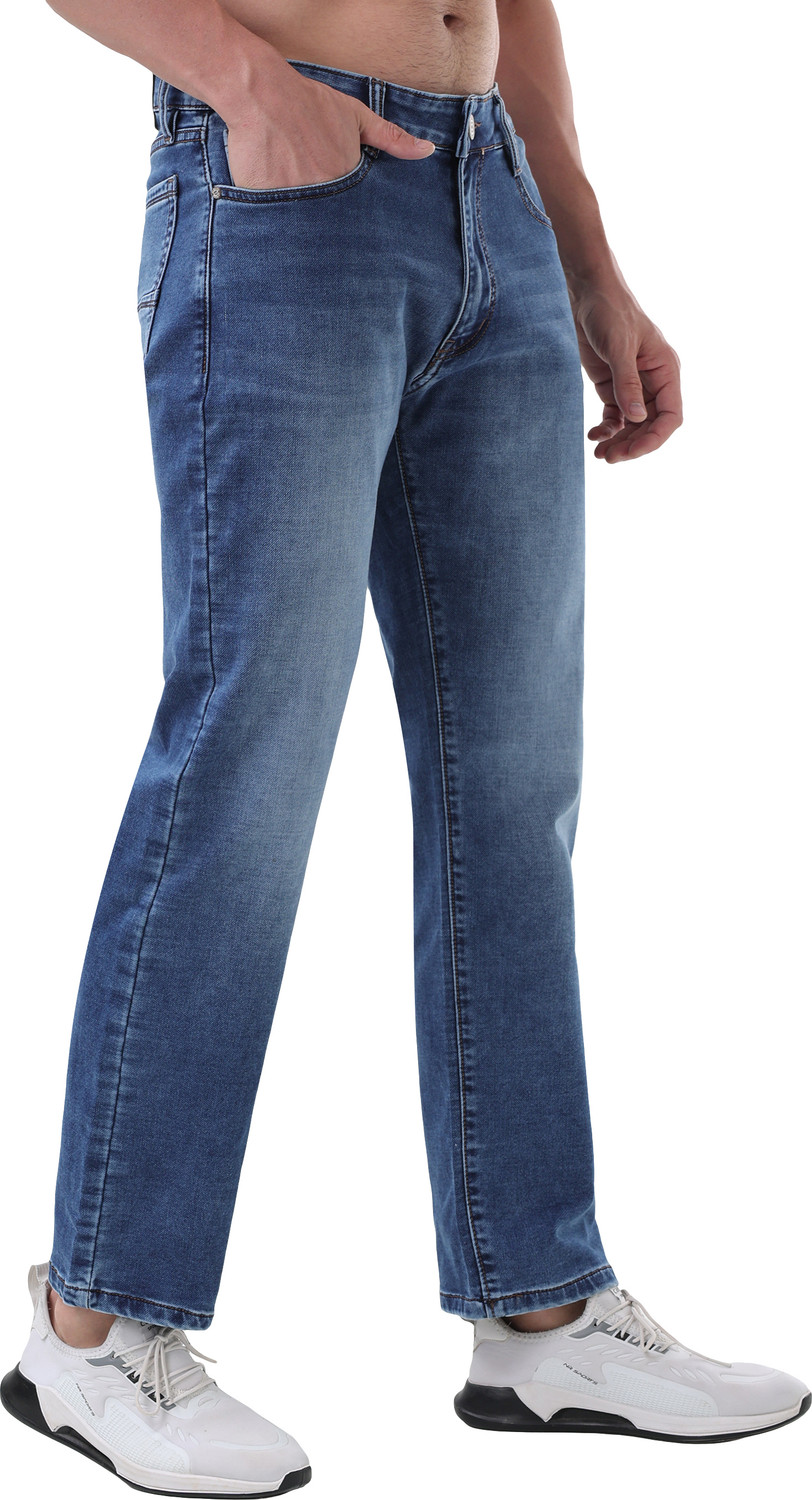 Image of SPARKY Straight Fit Men Blue Jeans
