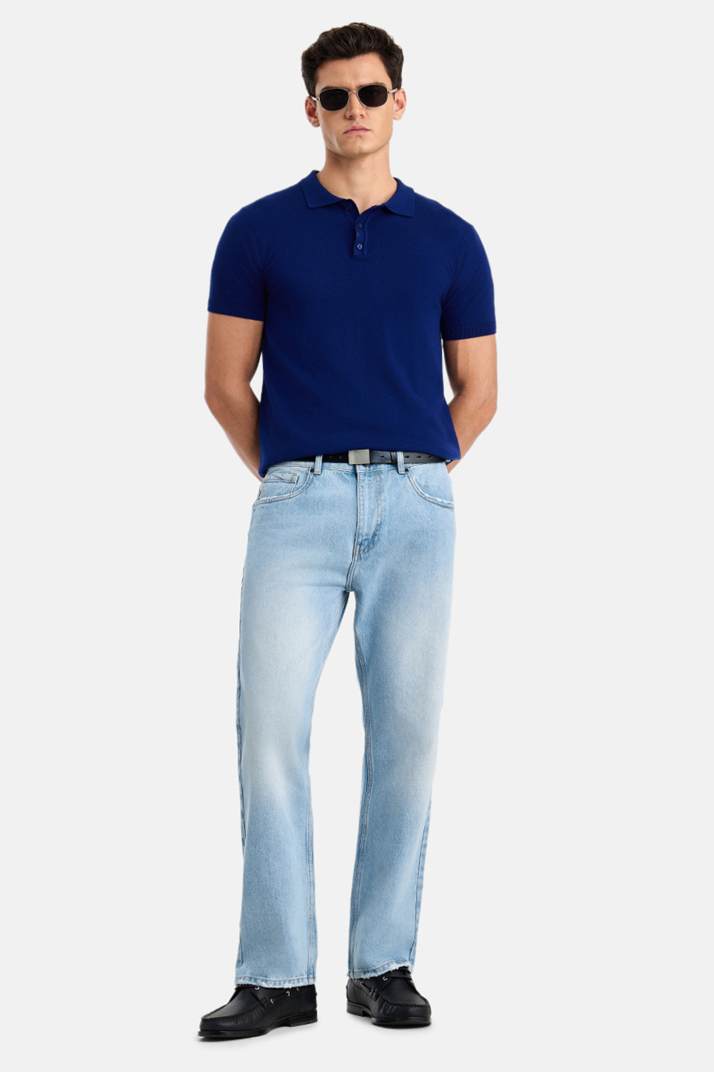 Image of Snitch Straight Fit Men Light Blue Jeans