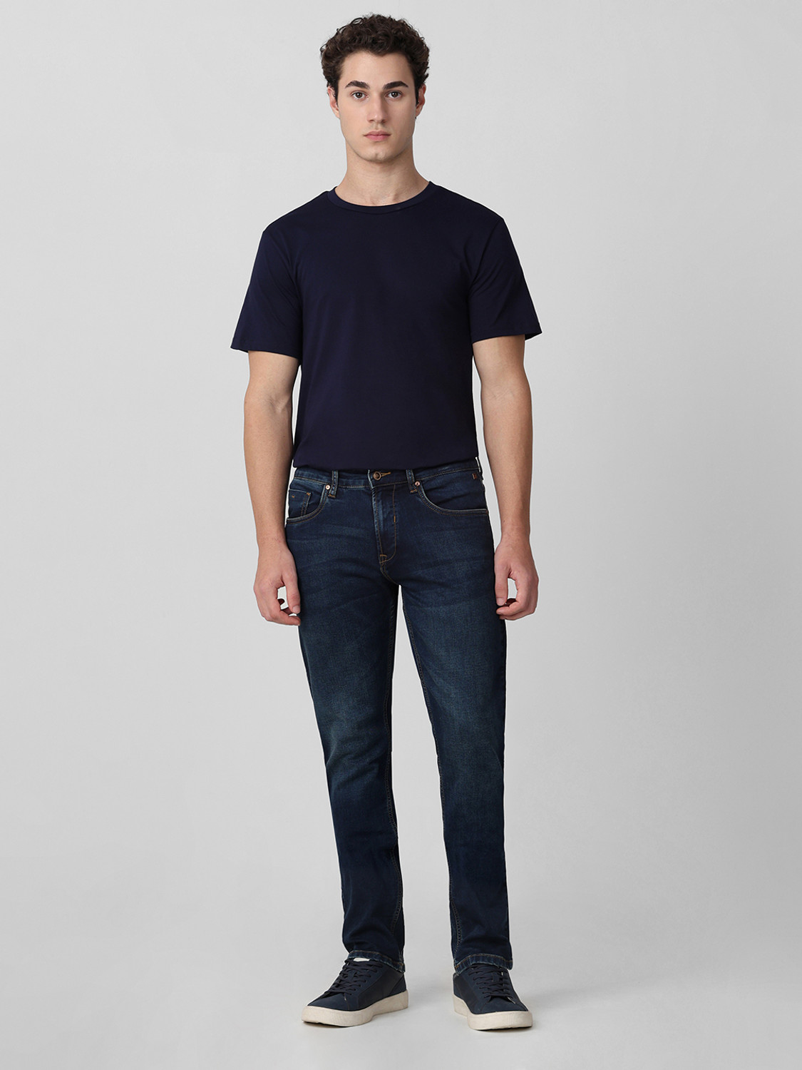 Image of MUFTI Straight Fit Men Dark Green Jeans