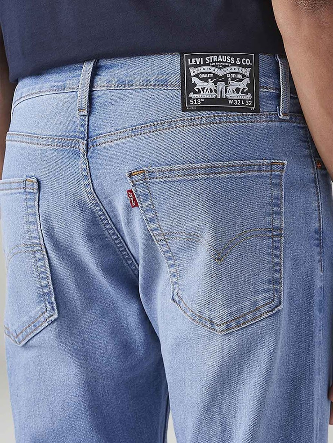 Image of LEVI'S Straight Fit Men Light Blue Jeans
