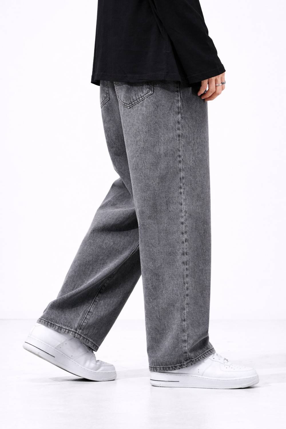 HIGH DENIM Straight Fit Men Grey Jeans - Image 1