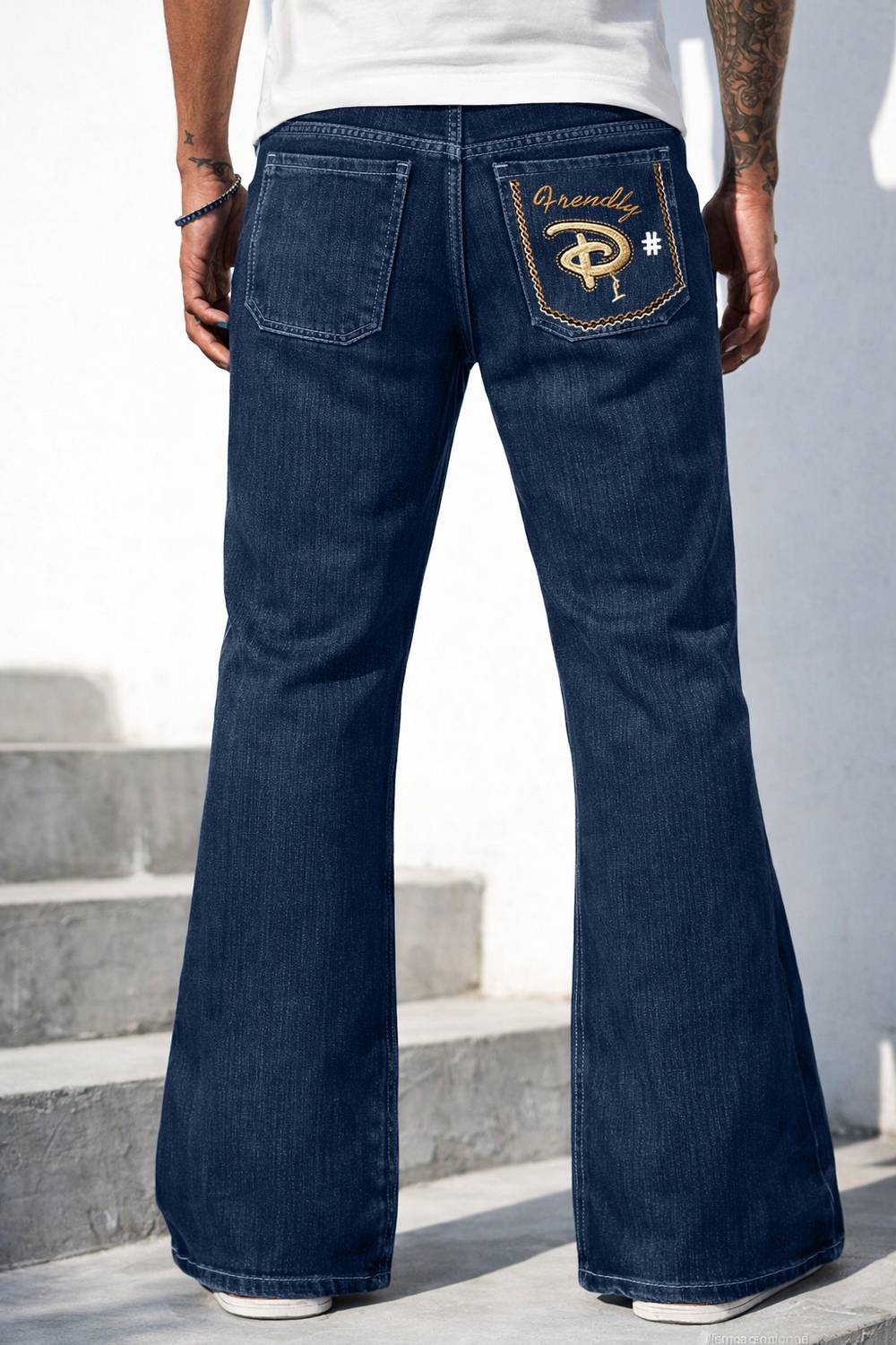 METRONAUT Boot-Leg Men Dark Blue Jeans - Image 2