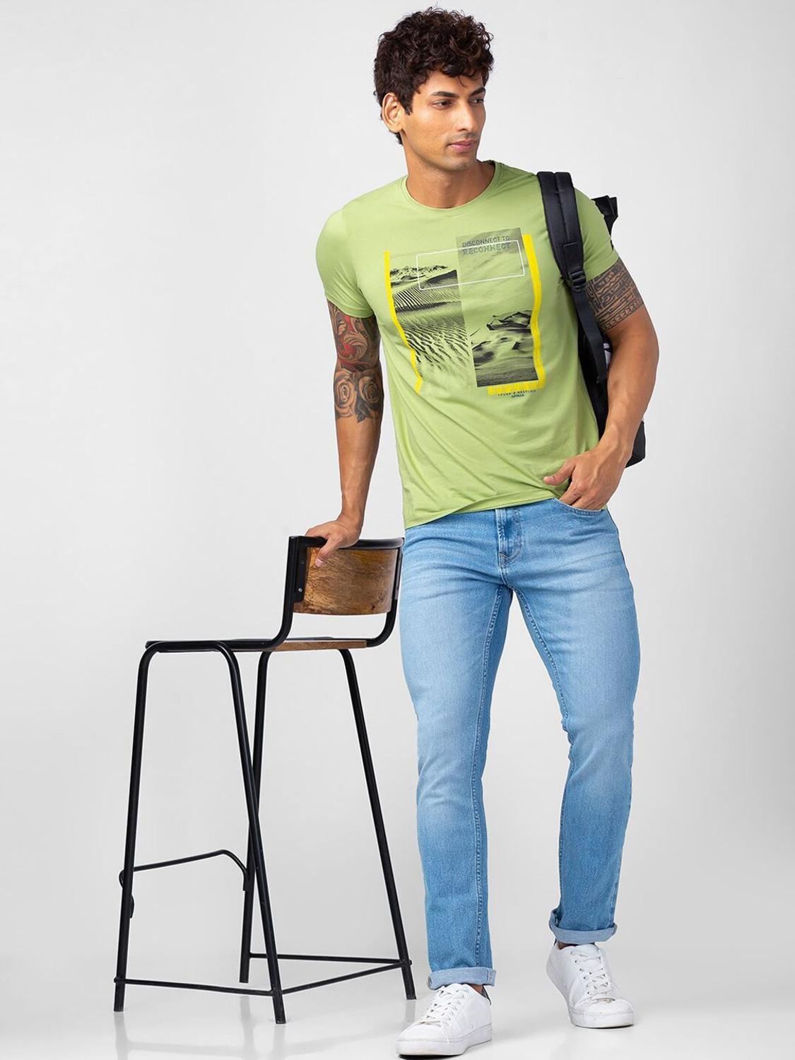Image of Spykar Regular Men Blue Jeans