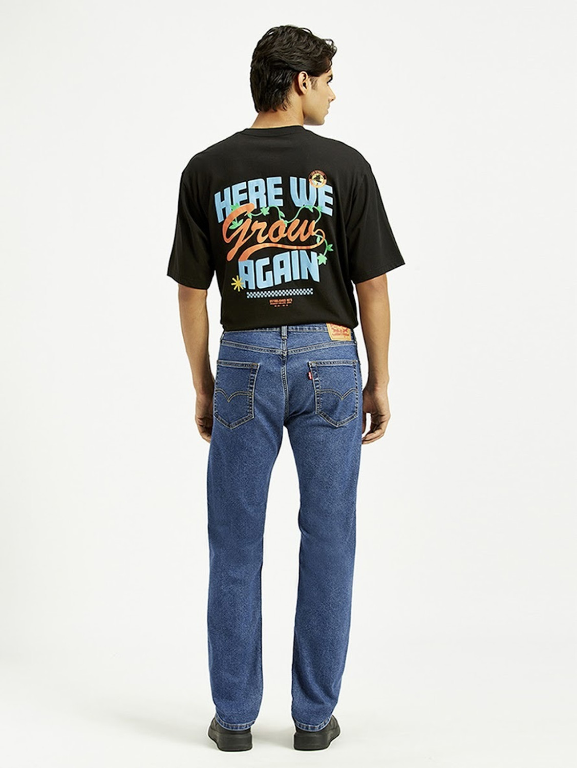 Image of LEVI'S 505 Straight Fit Men Blue Jeans