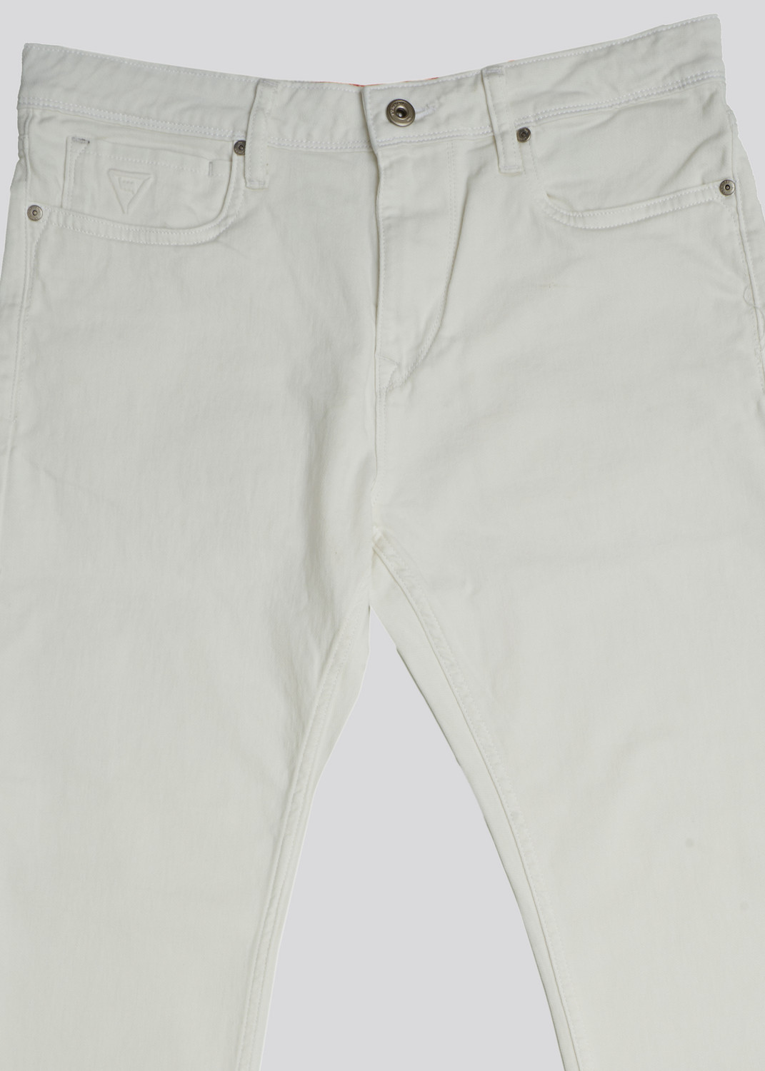 Image of LAWMAN Straight Fit Men White Jeans