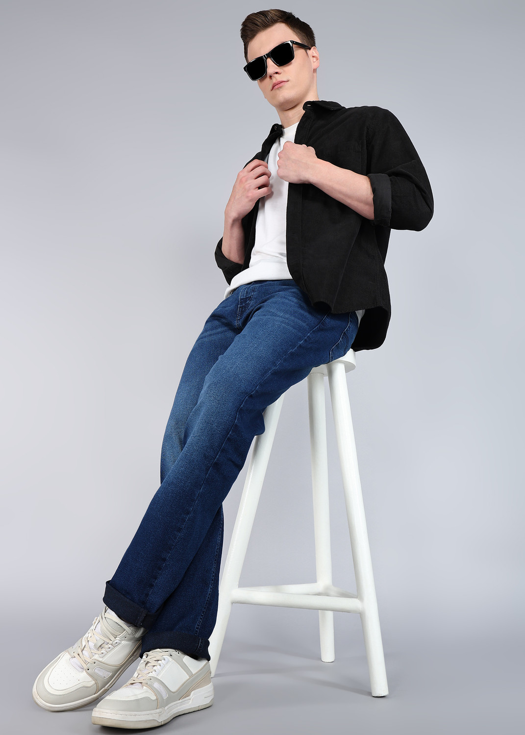 Image of LEVI'S Straight Fit Men Dark Blue Jeans