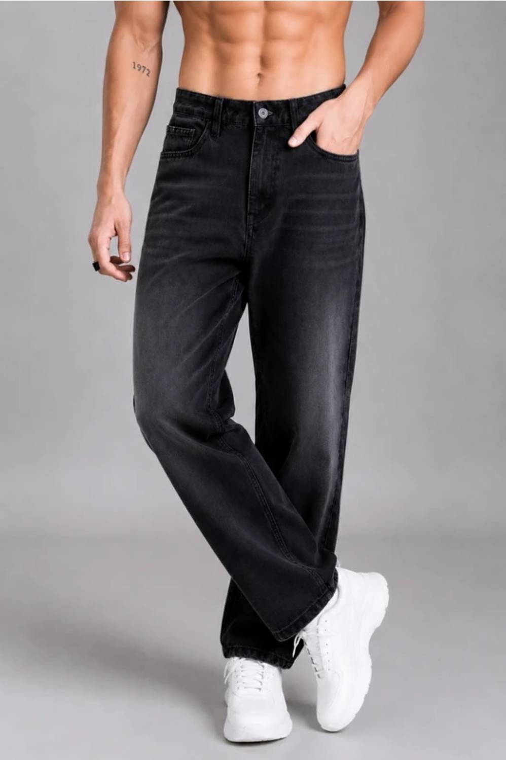 DenSHAH Straight Fit Men Black Jeans