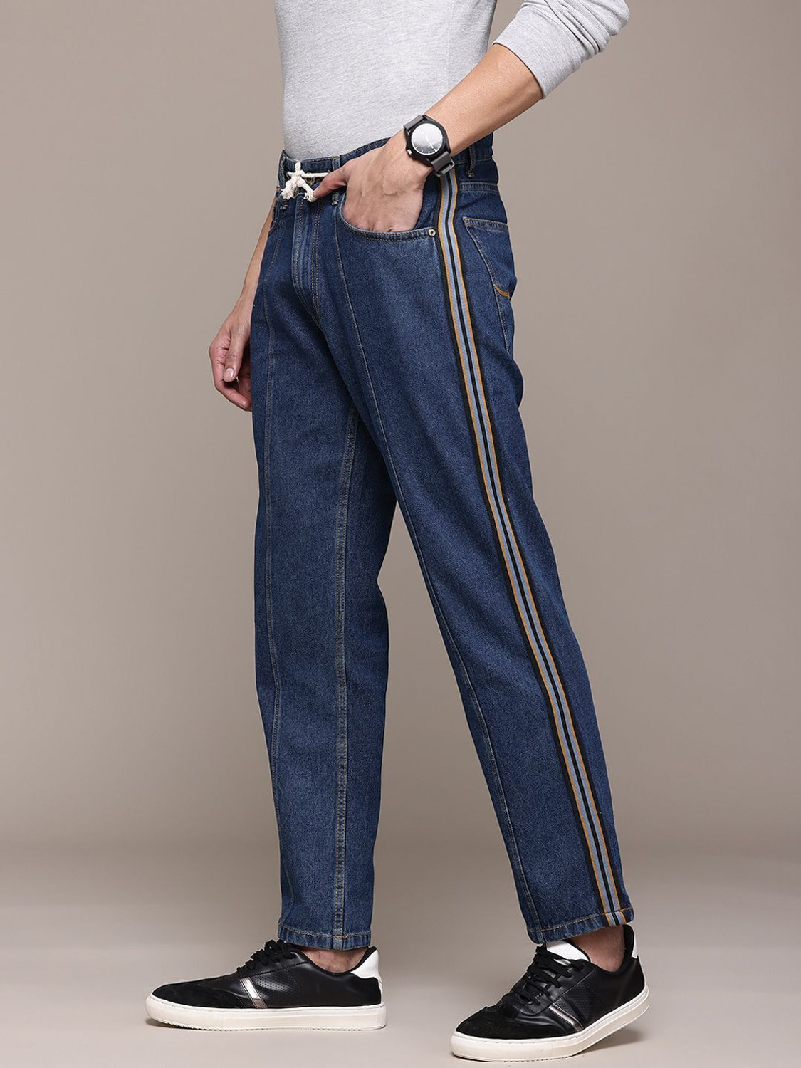 Image of Roadster Regular Men Blue Jeans