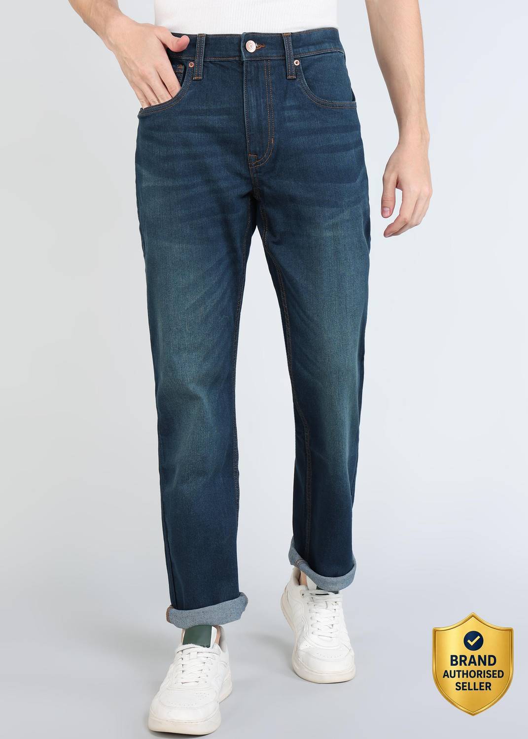 U.S. Polo Assn. Men Blue Jeans Straight Fit