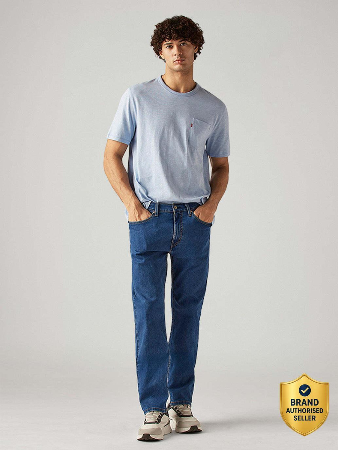 Image of LEVI'S Straight Fit Men Blue Jeans