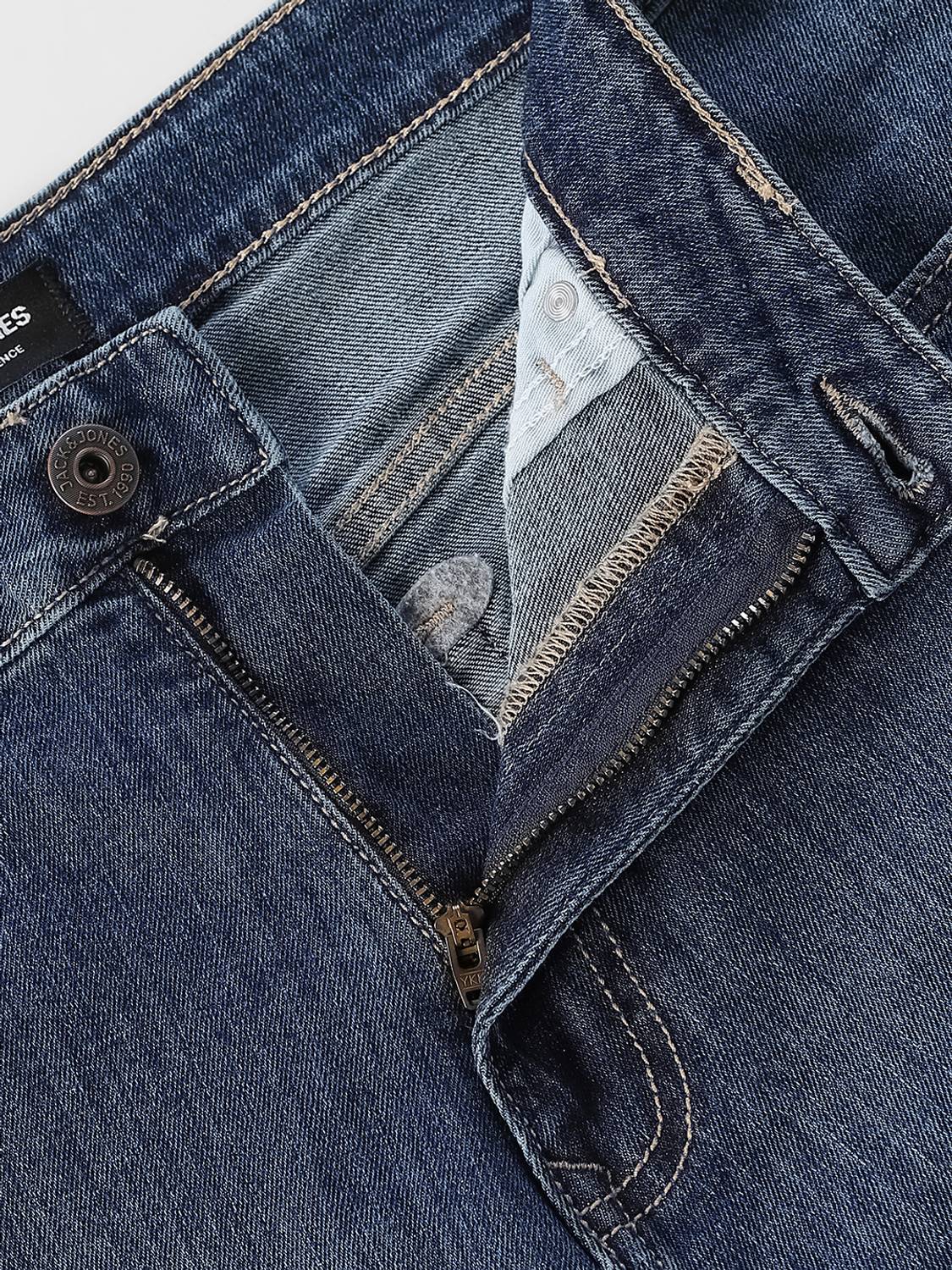 JACK & JONES Loose Fit Dark Blue Jeans - Image 5