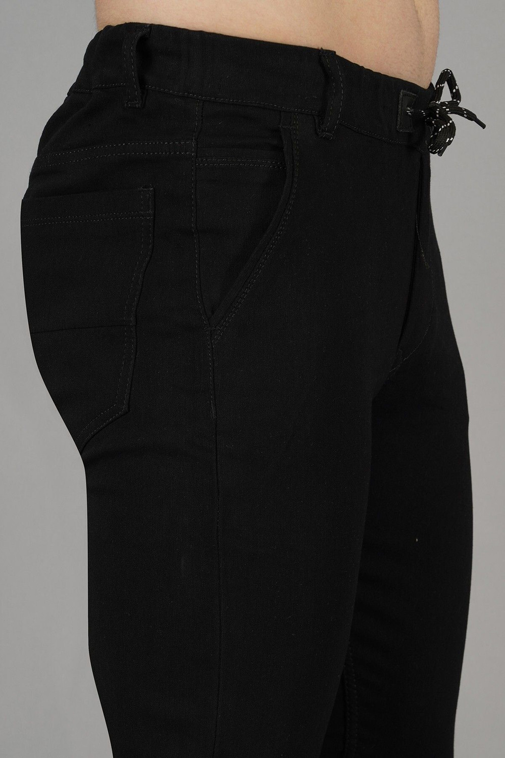 Image of NIVASU Jogger Fit Men Black Jeans