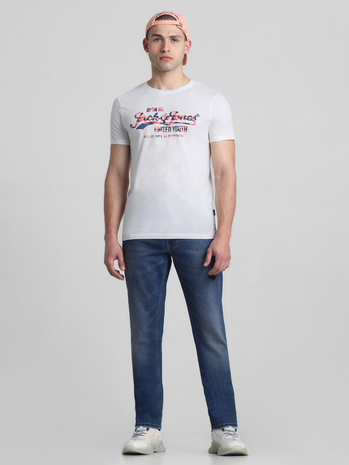 Image of JACK & JONES Slim Men Blue Jeans
