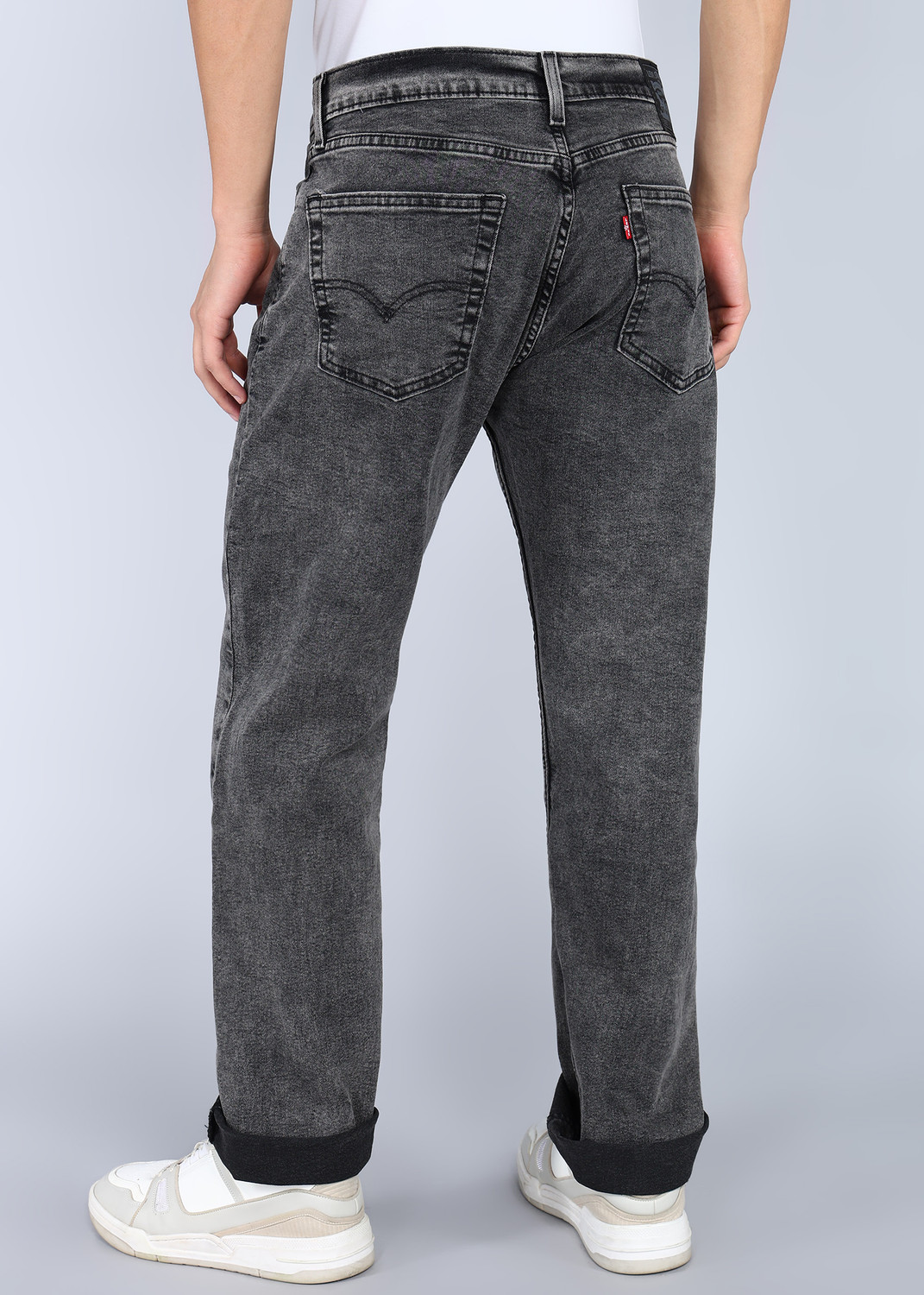 Image of LEVI'S Straight Fit Men Black Jeans