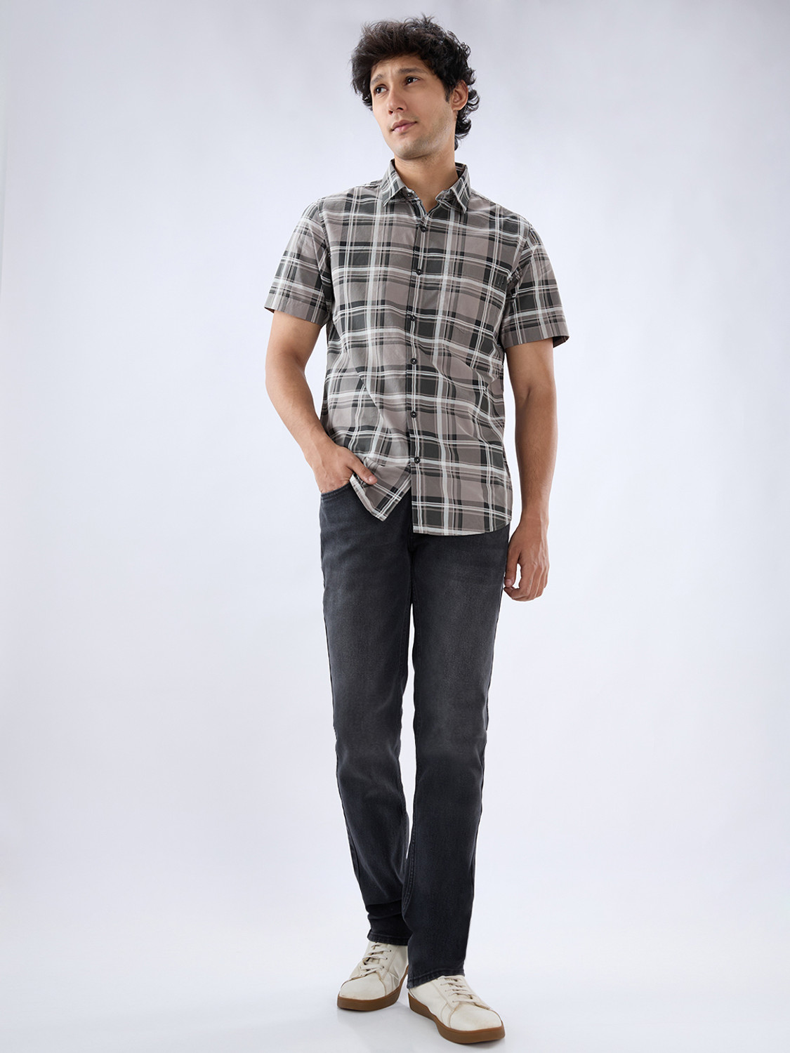 Image of Spykar Regular Men Black Jeans