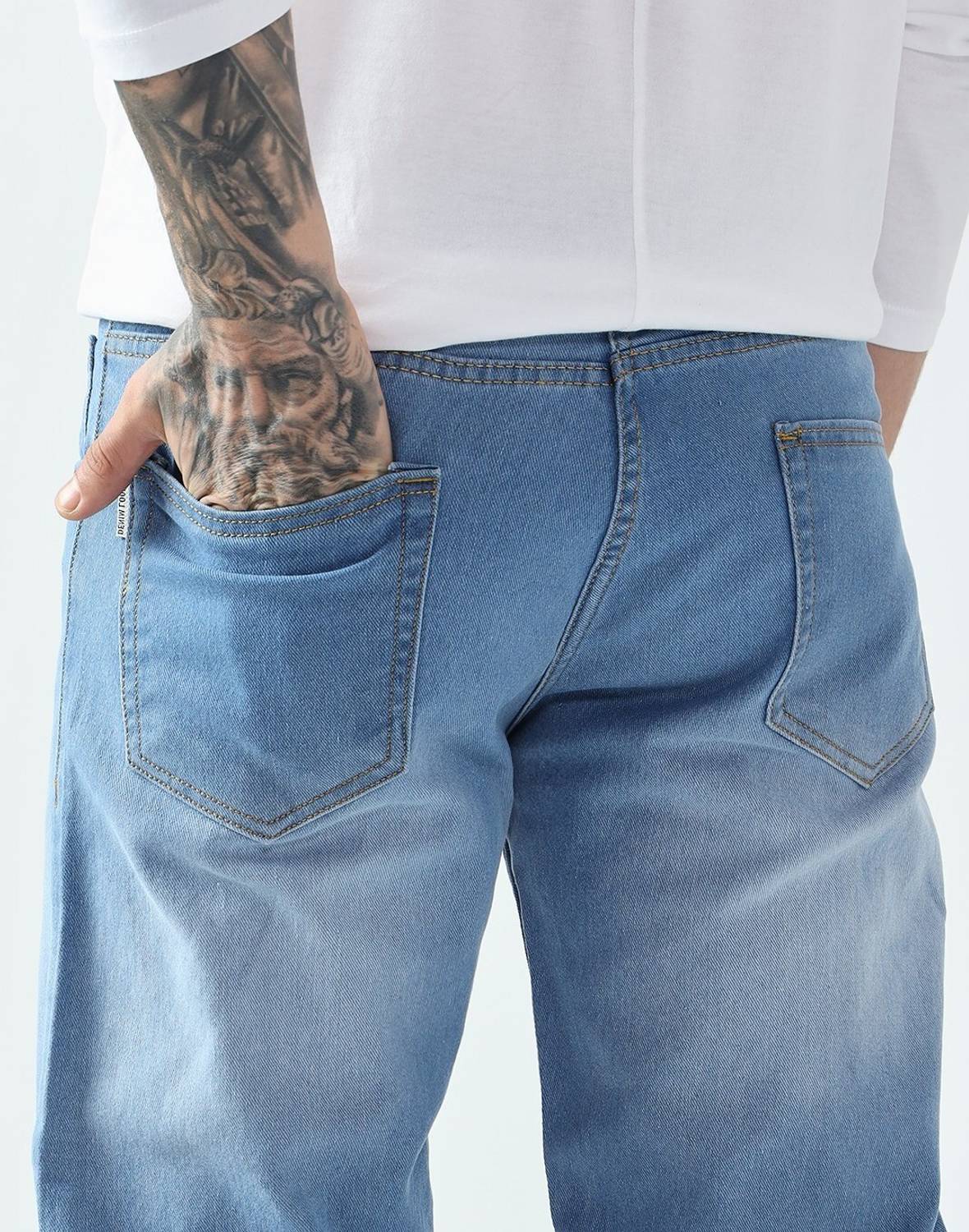 DENIM Relaxed Fit Men Blue Jeans - Image 5