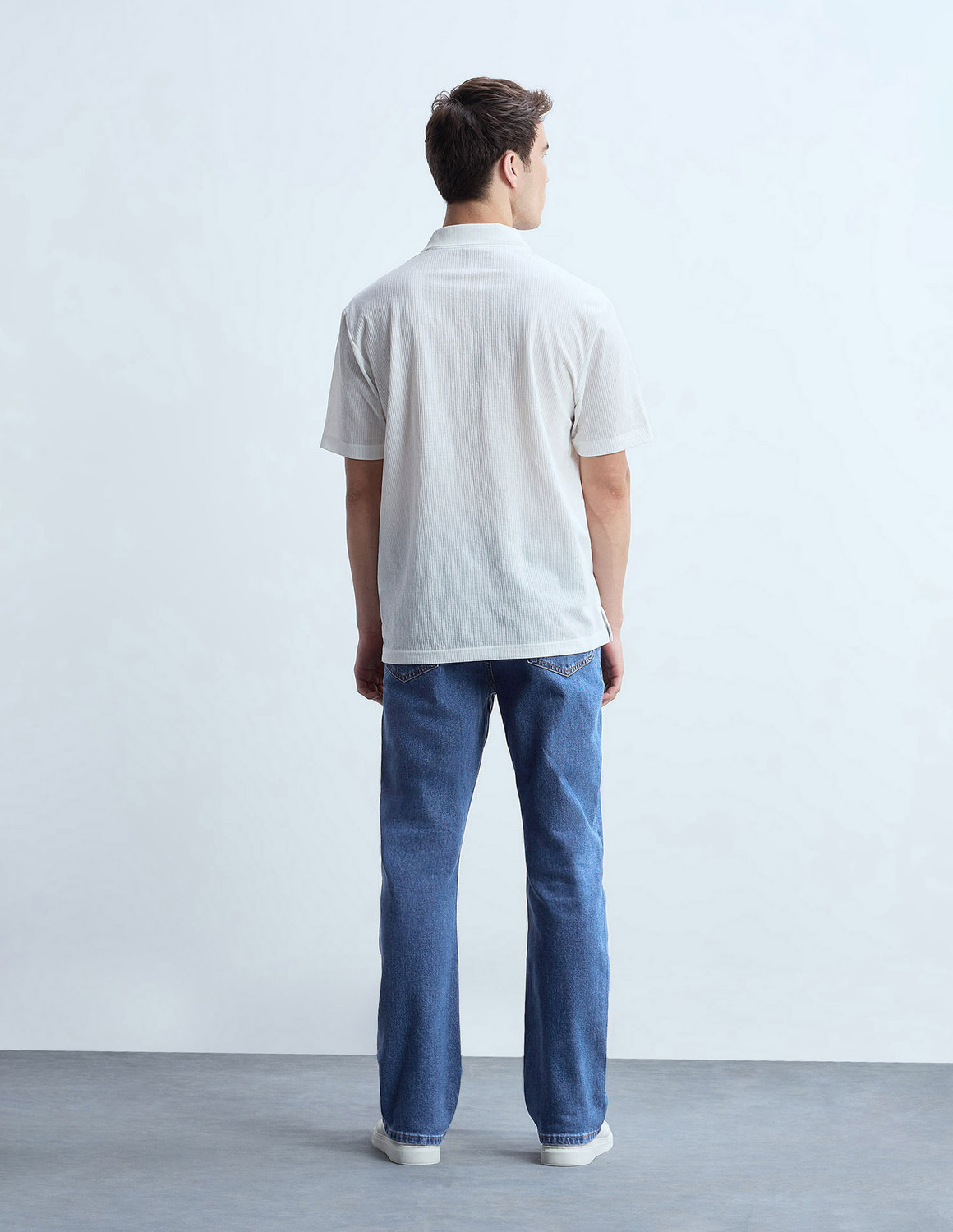 Image of FLYING MACHINE Boot-Leg Men Blue Jeans