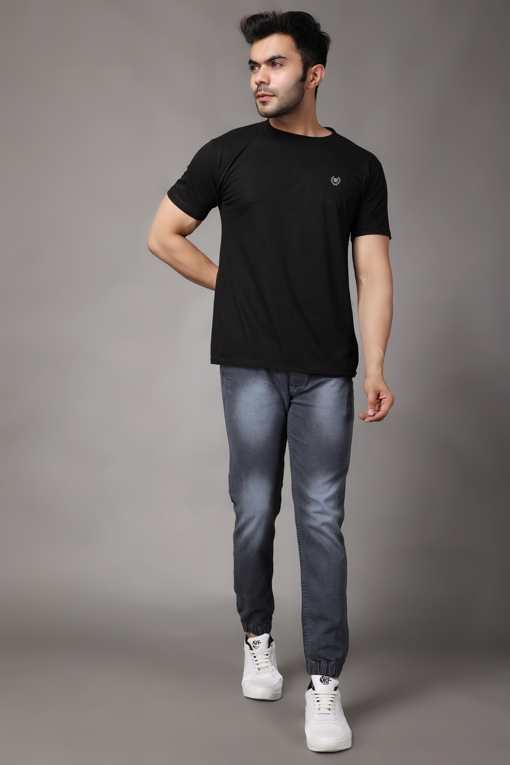 Image of ZAYSH Jogger Fit Men Grey Jeans
