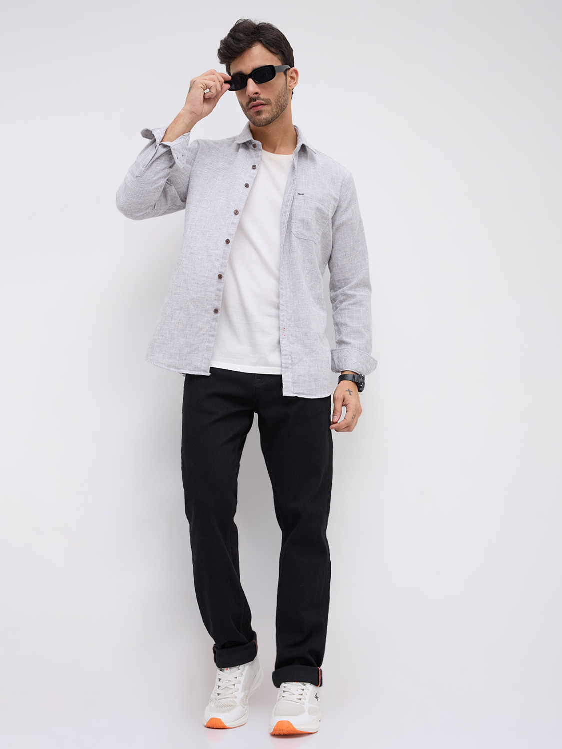 Image of KILLER Straight Fit Men Black Jeans