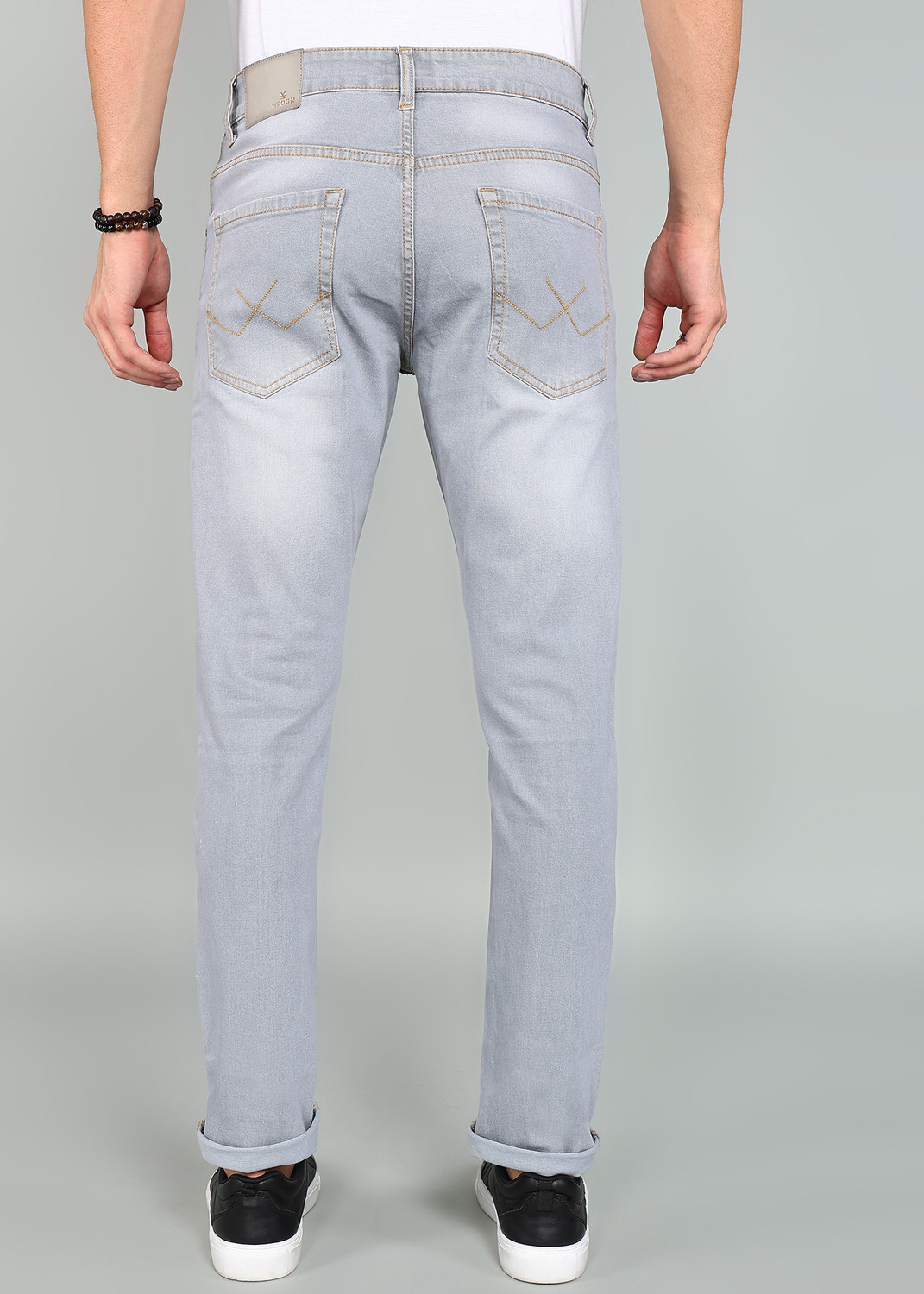Image of WROGN Slim Men Grey Jeans