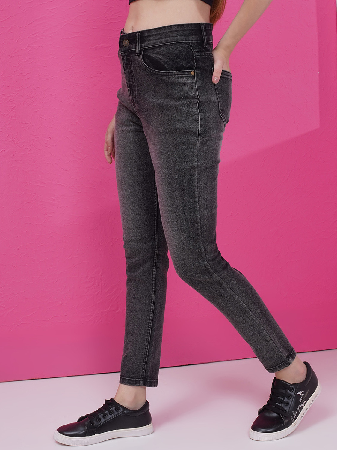 Image of Puella Slim Women Black Jeans