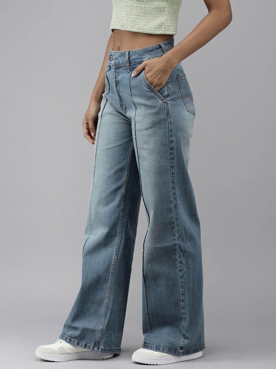 Image of Roadster Loose Fit Women Blue Jeans