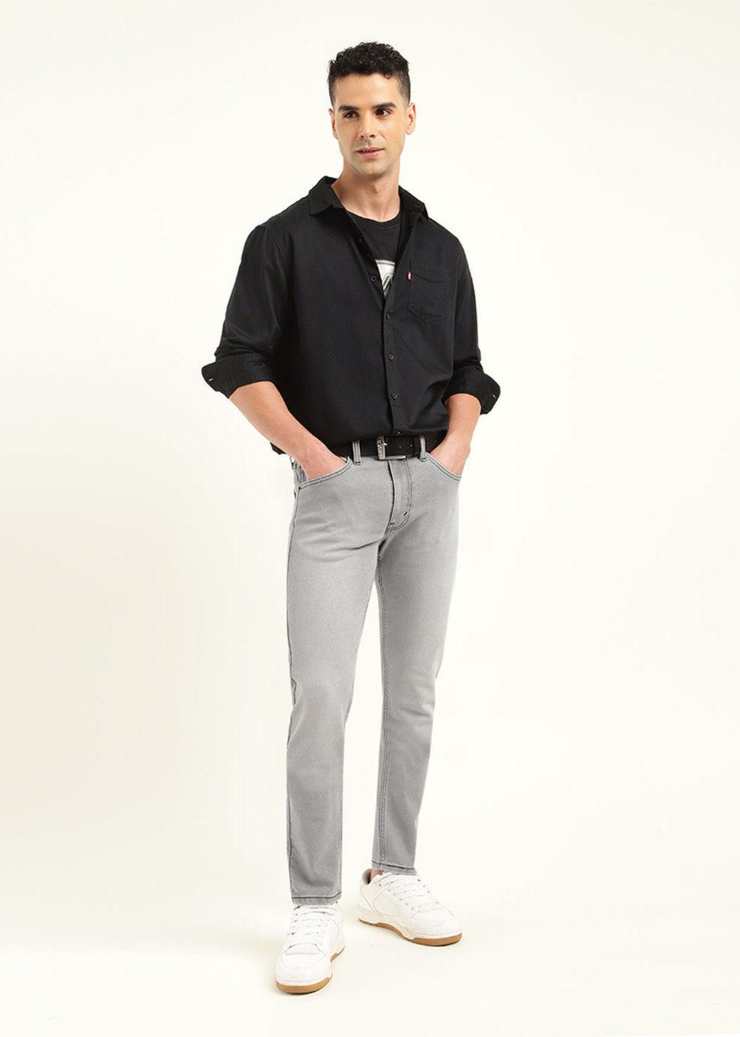 Image of LEVI'S 512 Tapered Fit Men Grey Jeans