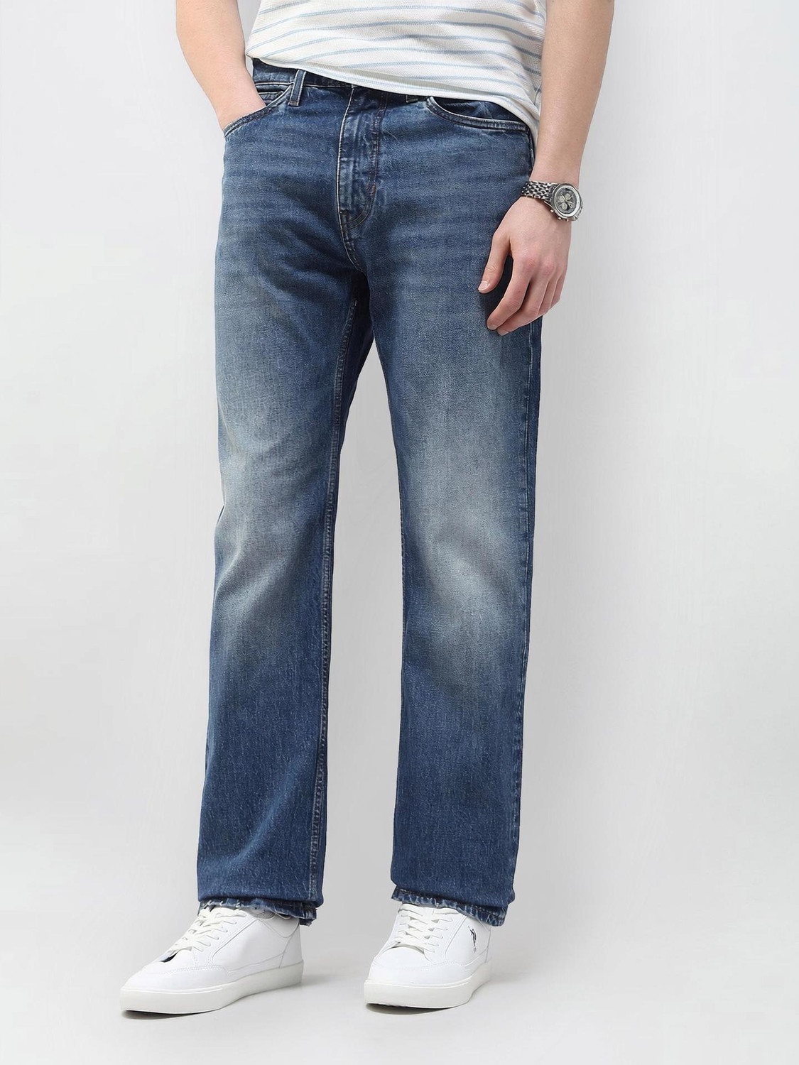 Image of U.S. Polo Assn. Denim Co. Boot-Leg Men Blue Jeans