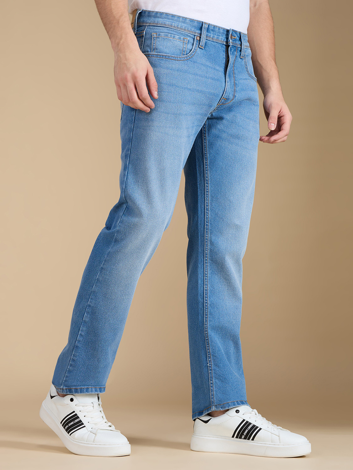 Image of Pepe Jeans Straight Fit Men Light Blue Jeans