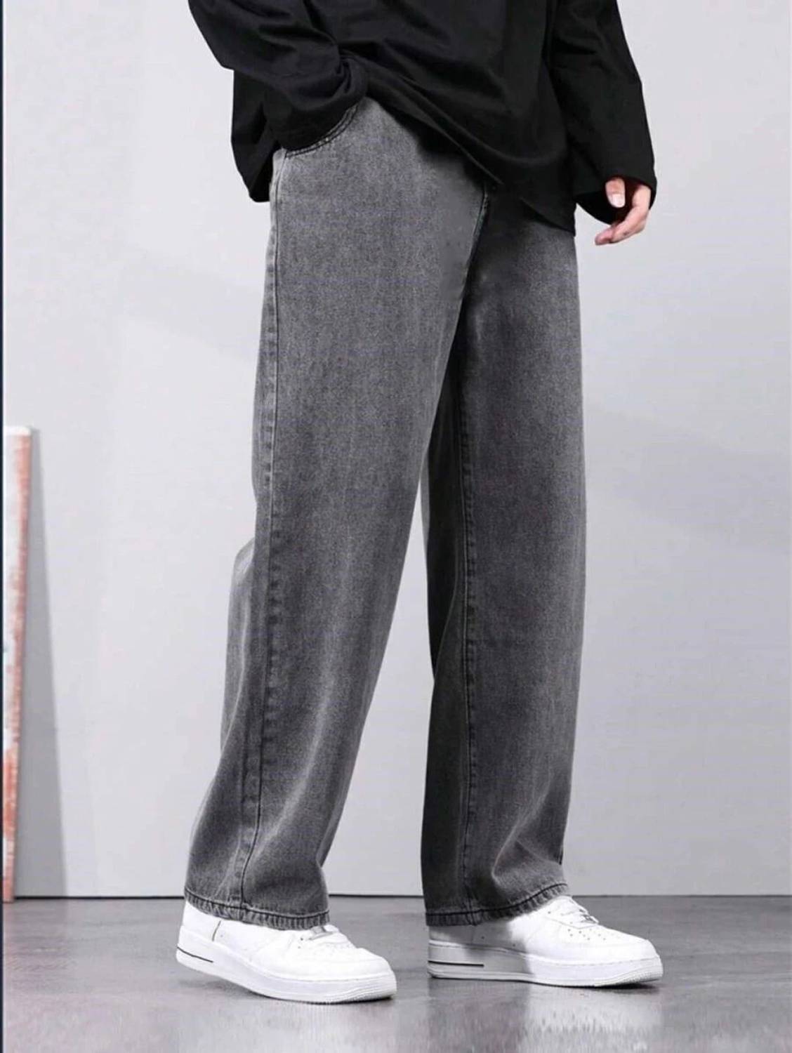 UNIFAV Boyfriend Men Blue Jeans - Image 3