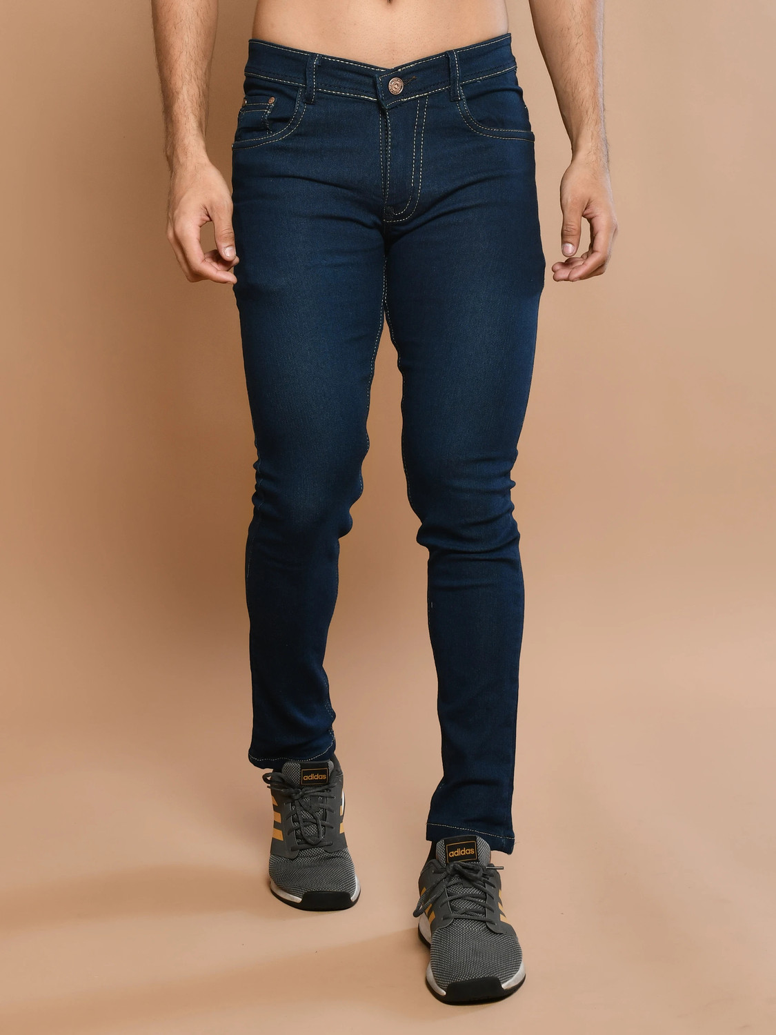 Image of Lzard Regular Men Dark Blue Jeans