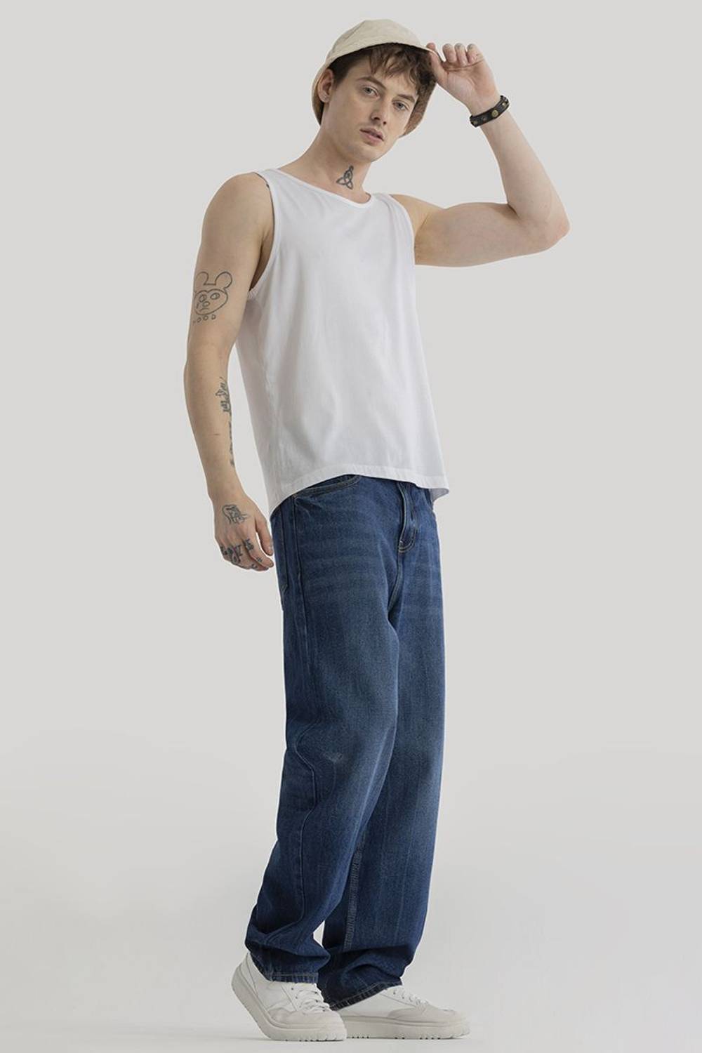 Snitch Loose Fit Men Blue Jeans - Image 5