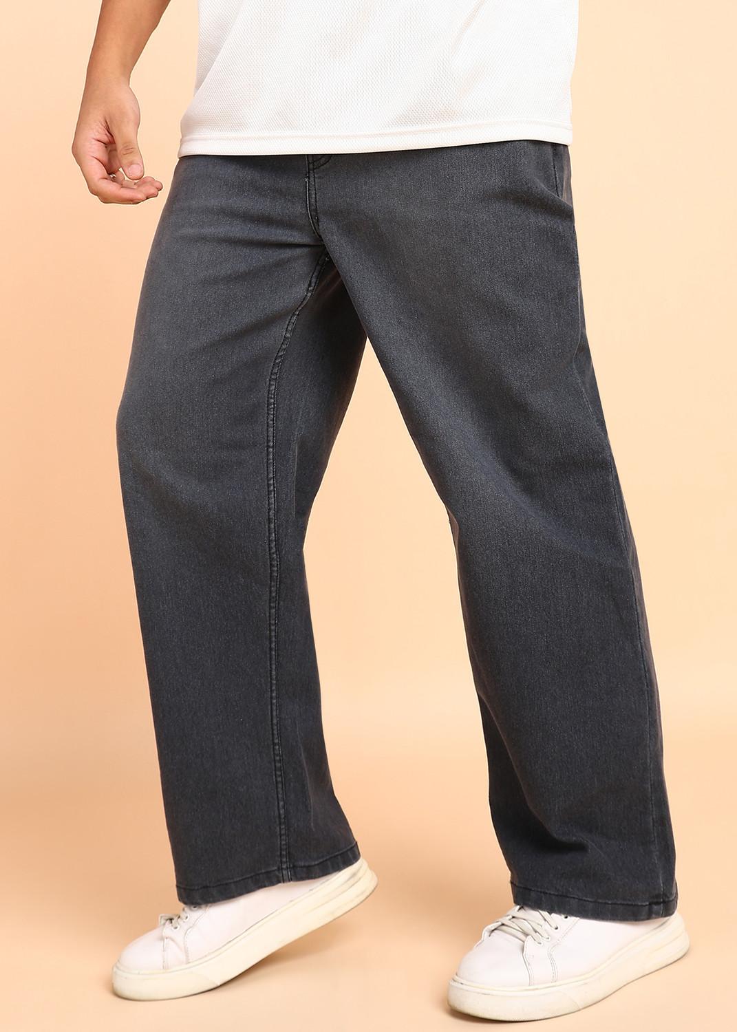 Image of MONTREZ Straight Fit Men Black Jeans