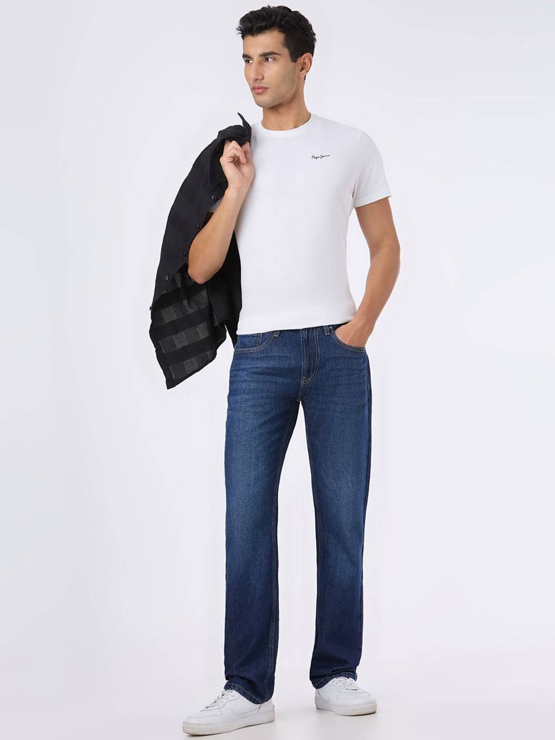Pepe Jeans Straight Fit Blue Jeans - Image 5