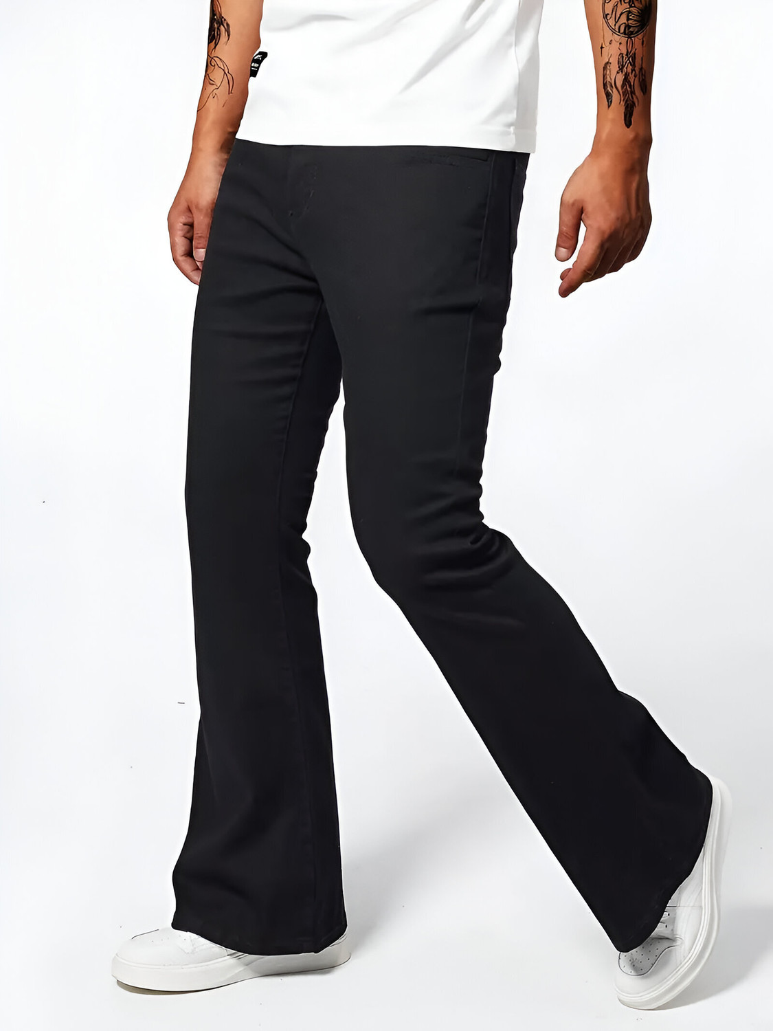 Image of BEN MARTIN Boot-Leg Men Black Jeans