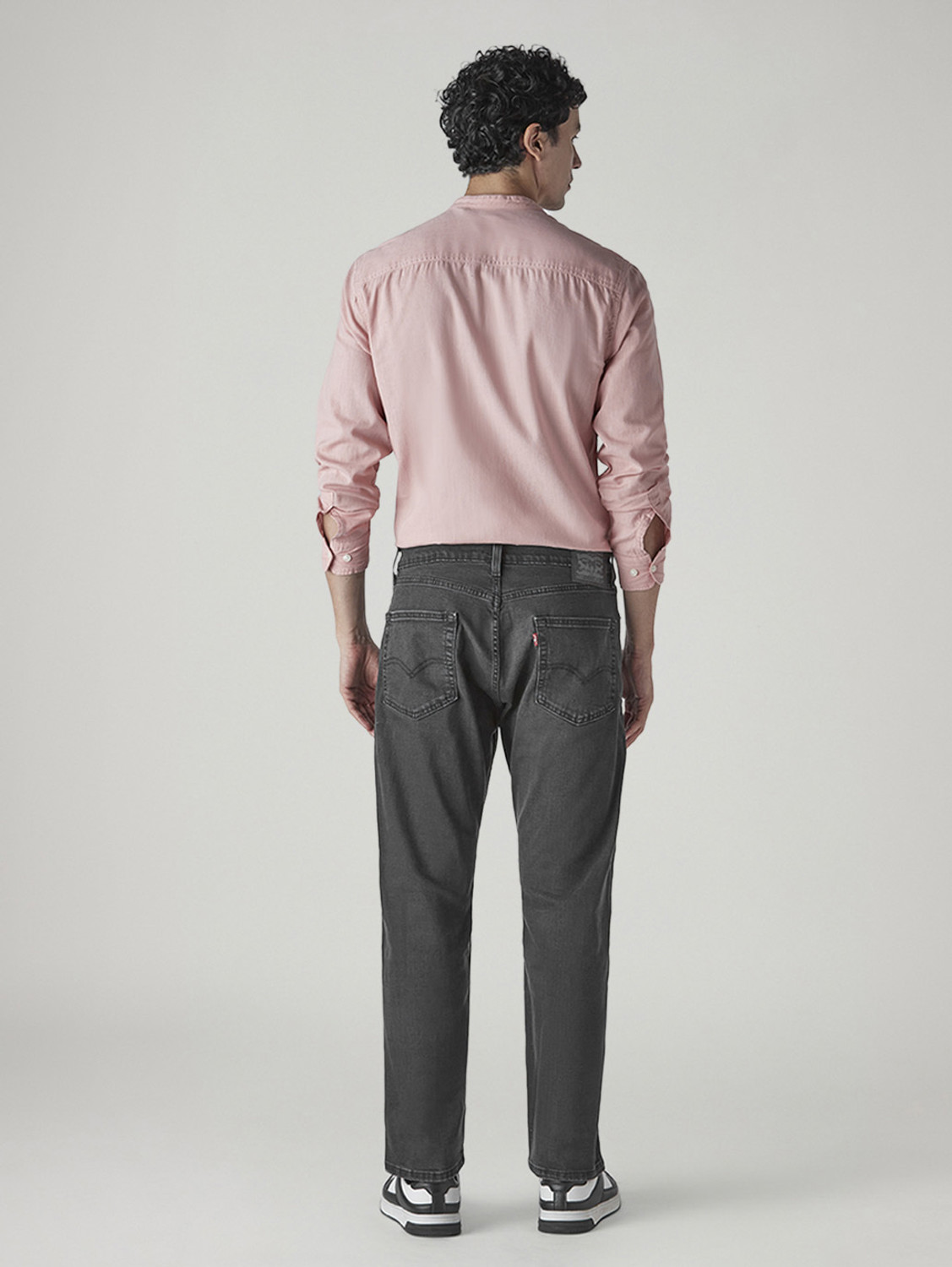 Image of LEVI'S Men Straight Fit Mid Rise Grey Jeans