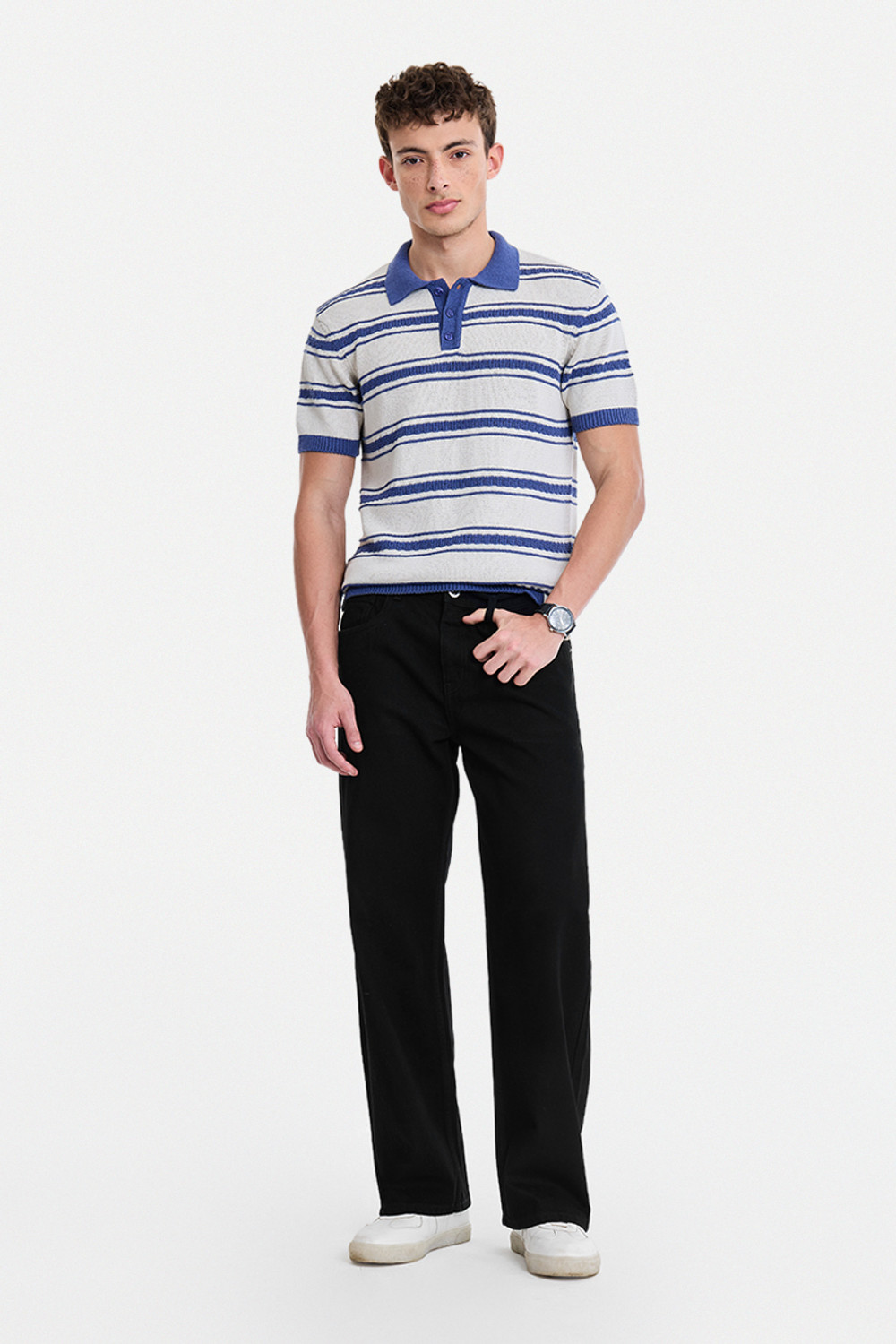 Image of Snitch Loose Fit Men Black Jeans