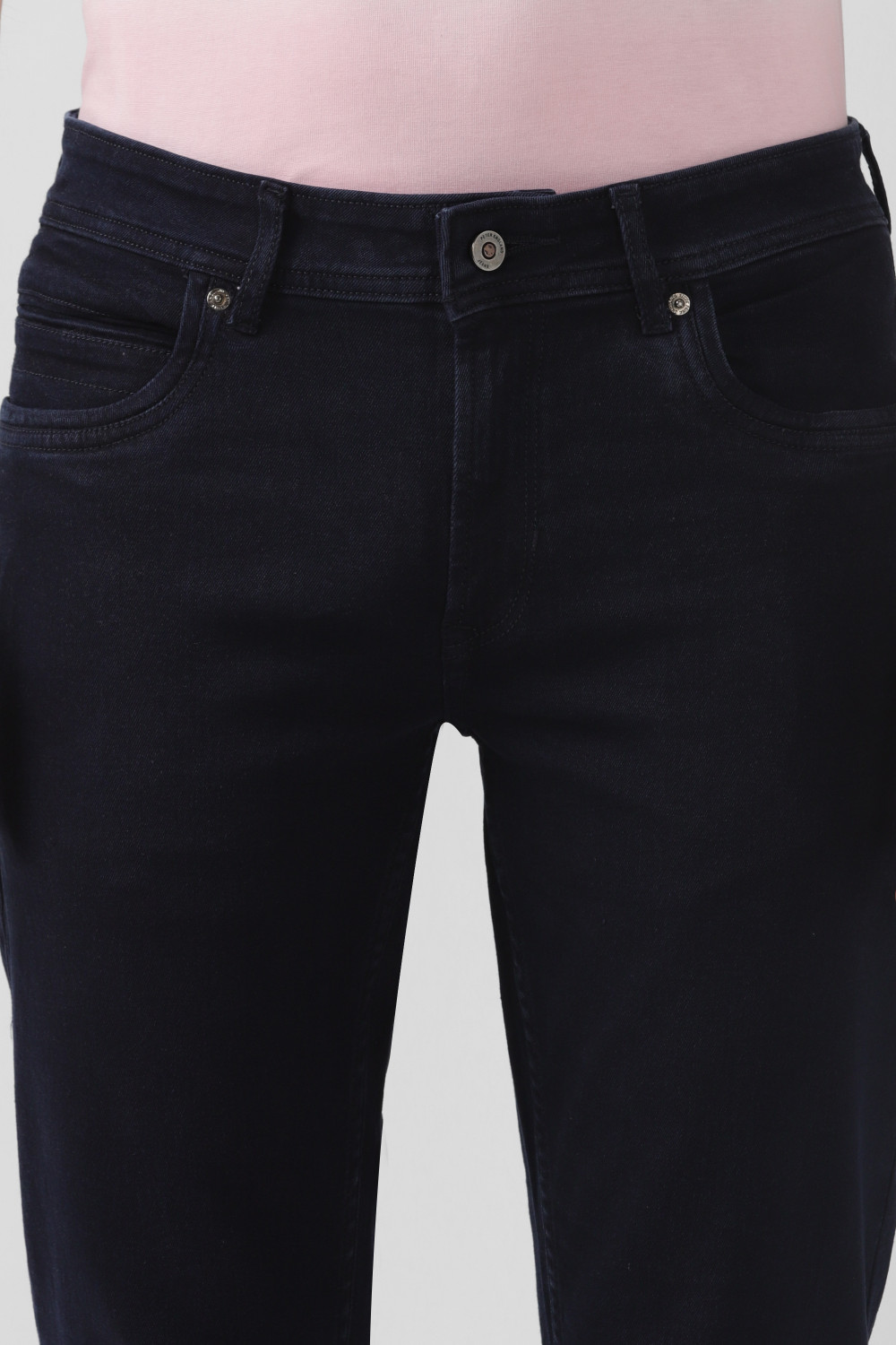 Image of PETER ENGLAND Tapered Fit Men Dark Blue Jeans