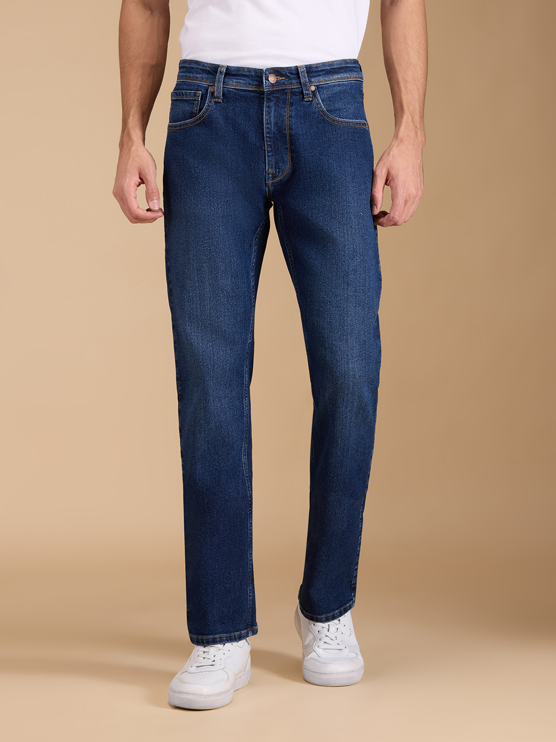 Image of Pepe Jeans Straight Fit Men Blue Jeans