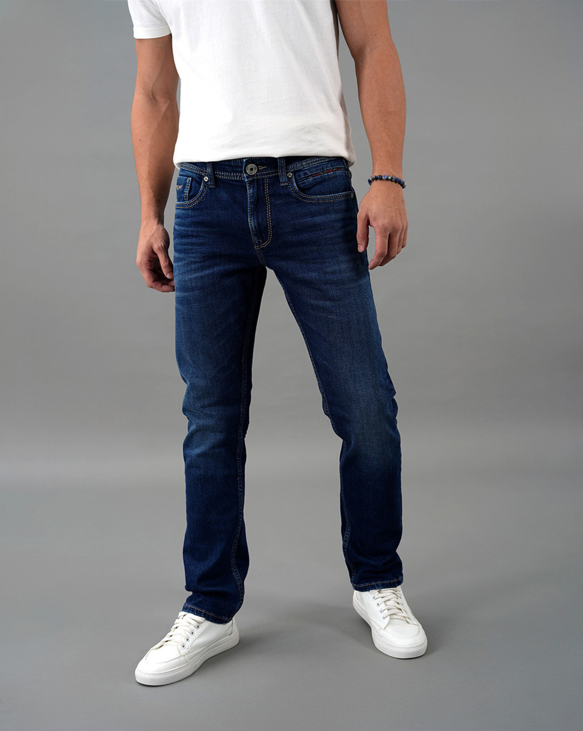 Image of ROOKIES Slim Men Dark Blue Jeans
