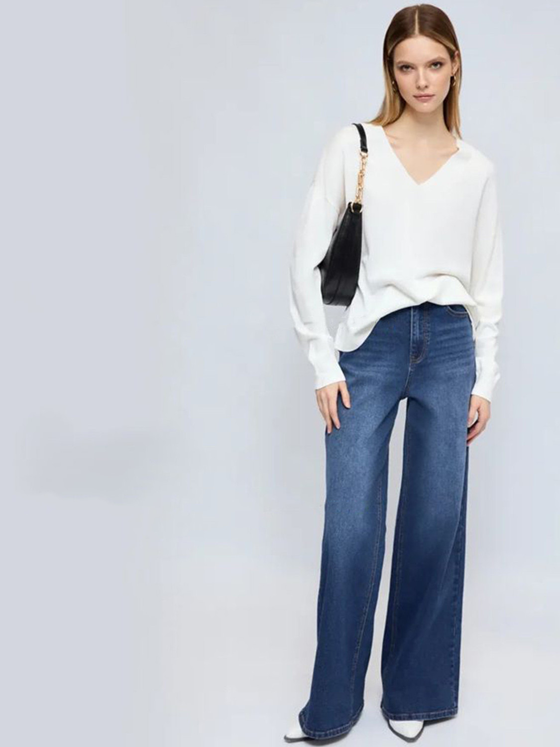 Image of AADVI FASHION Loose Fit Women Dark Blue Jeans