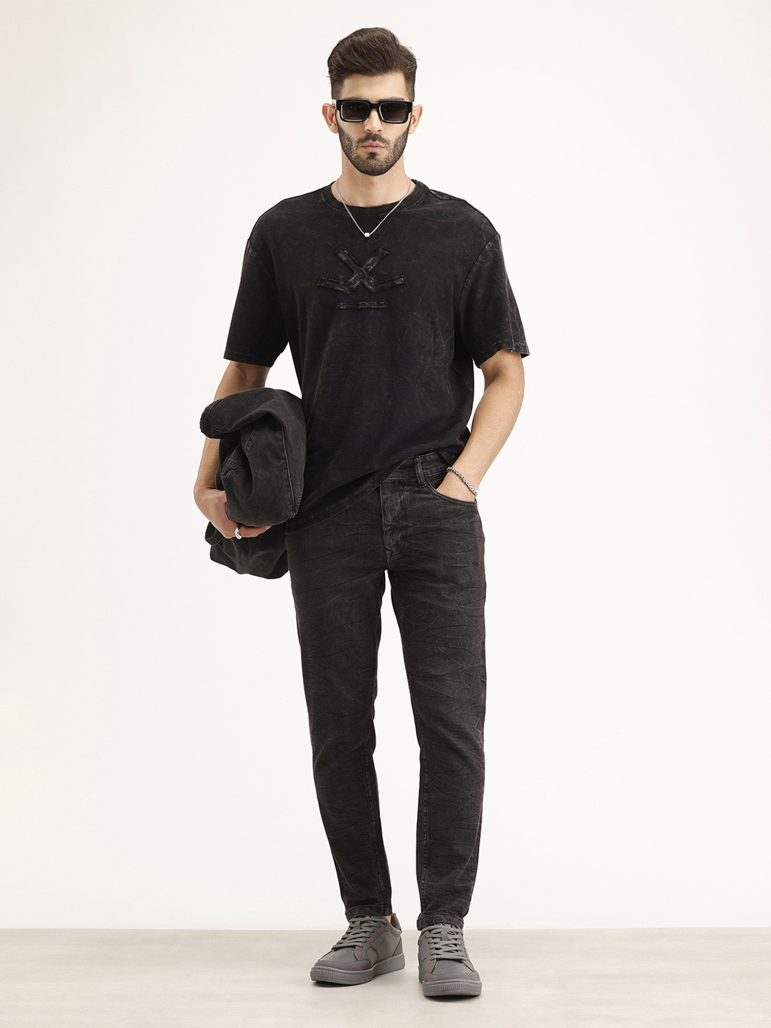 Image of WROGN Skinny Men Grey Jeans
