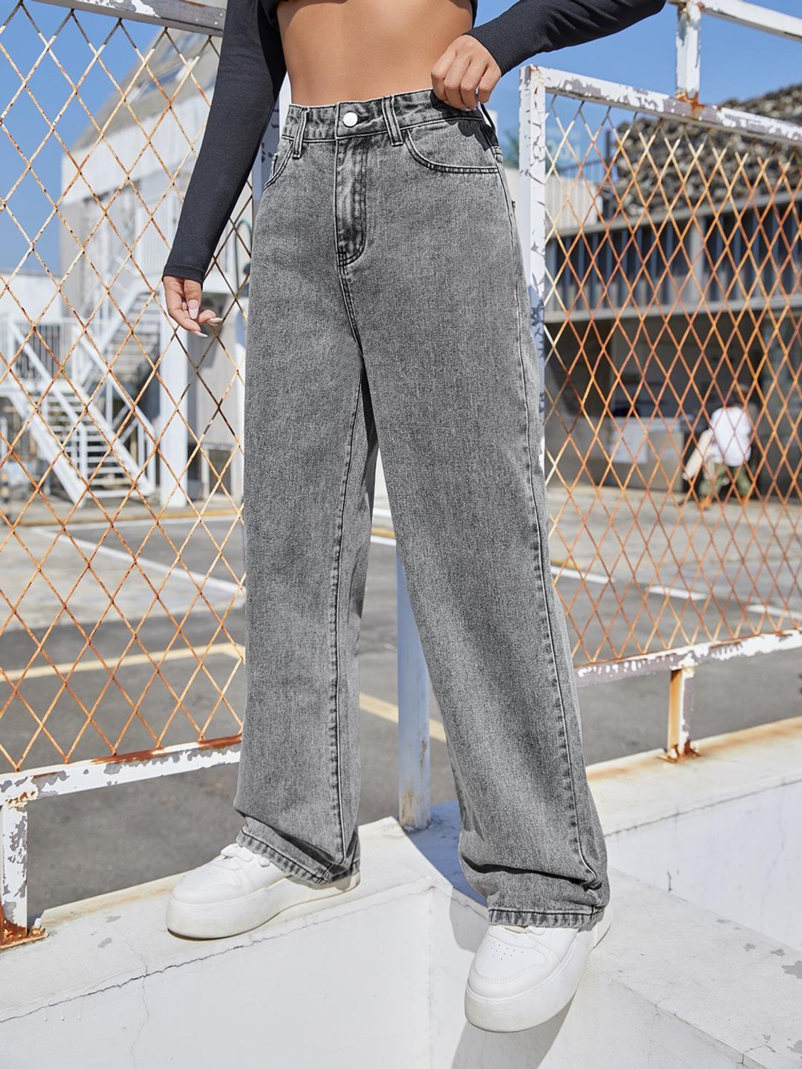 Image of KOTTY Regular Women Grey Jeans