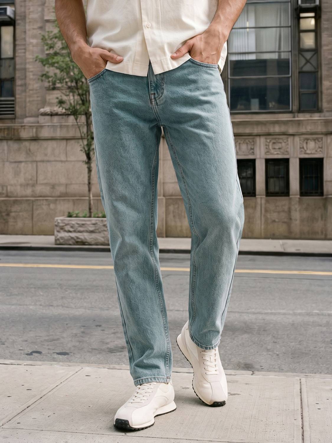 Urbano Fashion Relaxed Fit Men Light Blue Jeans