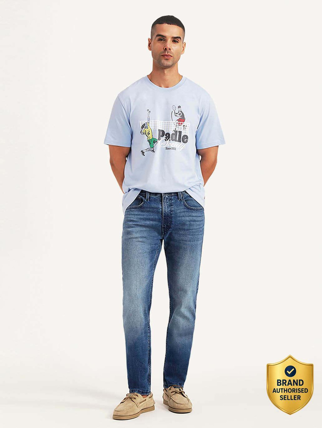 Image of LEVI'S Tapered Fit Men Blue Jeans