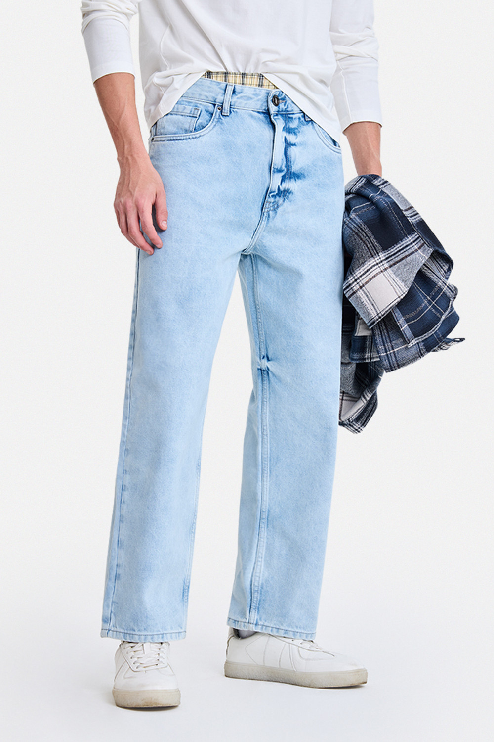 Image of Snitch Loose Fit Men Light Blue Jeans