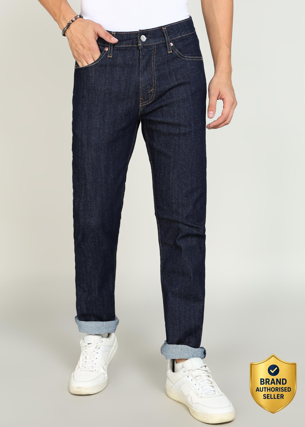 Image of LEVI'S Slim Men Dark Blue Jeans