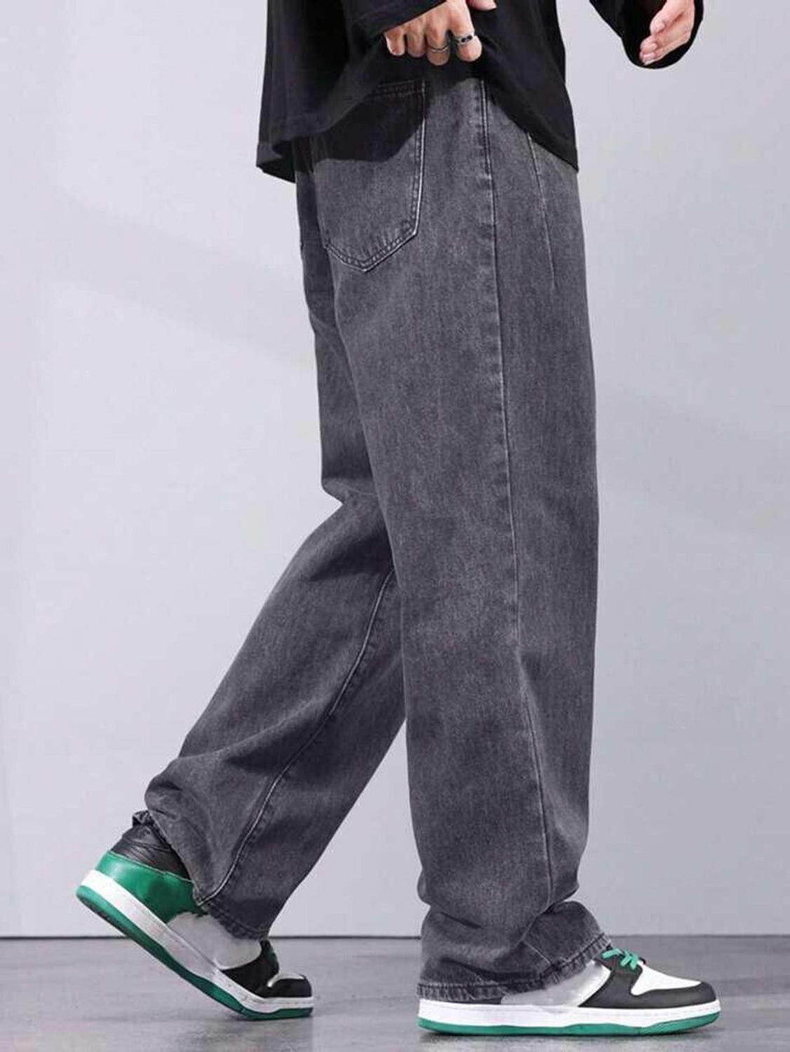 Image of JAAR FASHION Jogger Fit Men Grey Jeans