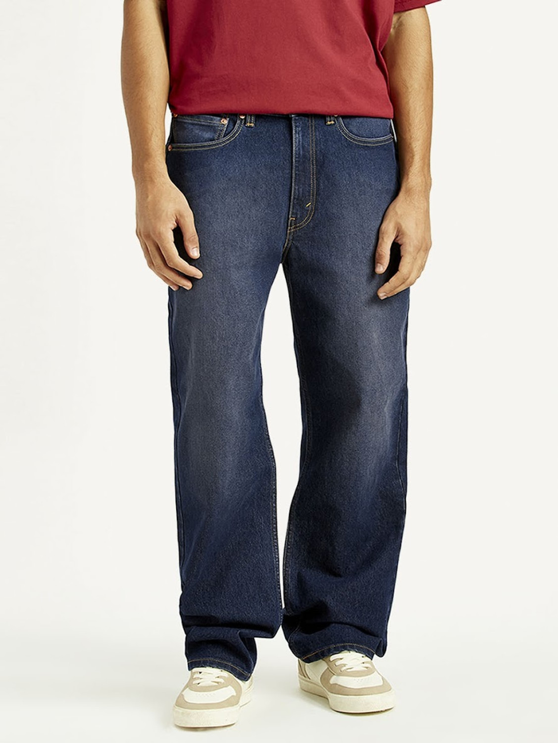 Image of LEVI'S Straight Fit Men Blue Jeans